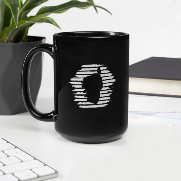 Mug brillant noir Macchia Corse