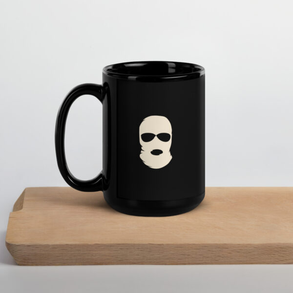 Mug brillant noir Ribellu Corse