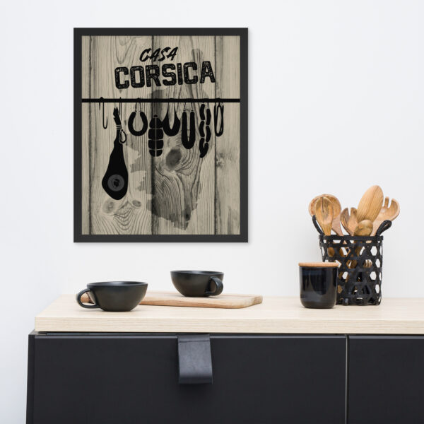 Poster encadré "Casa Corsica"